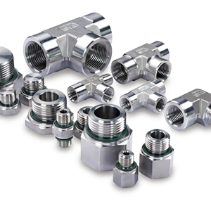 Threaded hydraulic adapters, plugs, elbows and tees